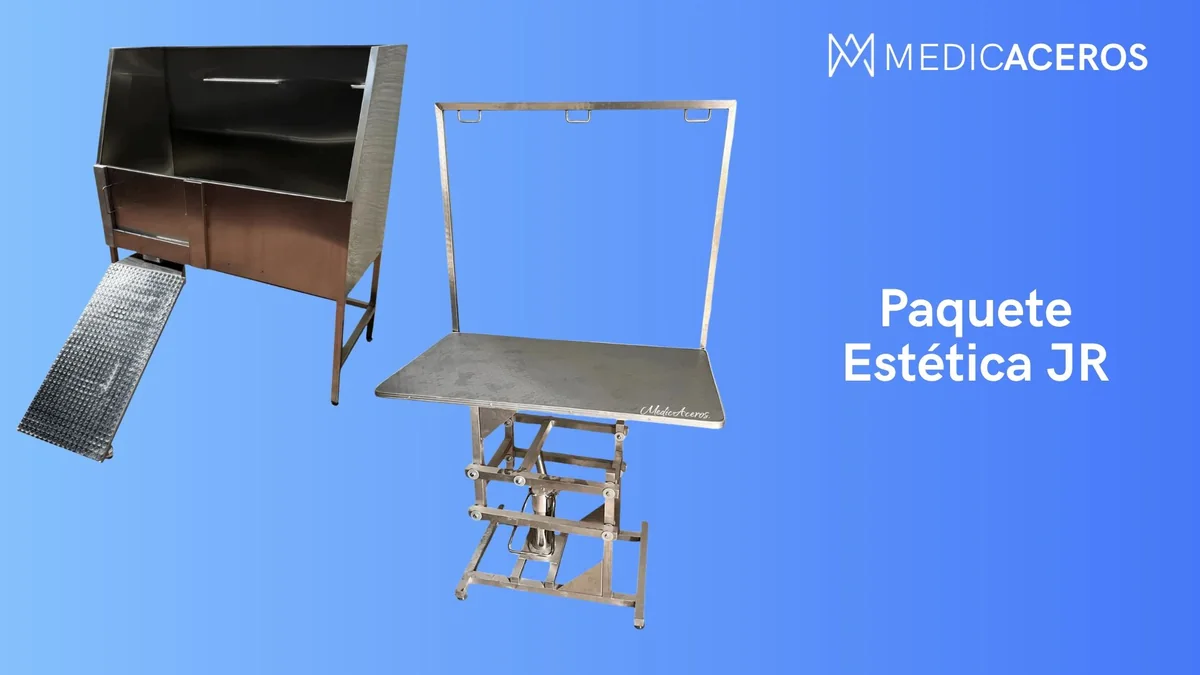Paquete Clínica Veterinaria Amateur para equipamiento inicial o ampliación de negocios veterinarios y de estética canina